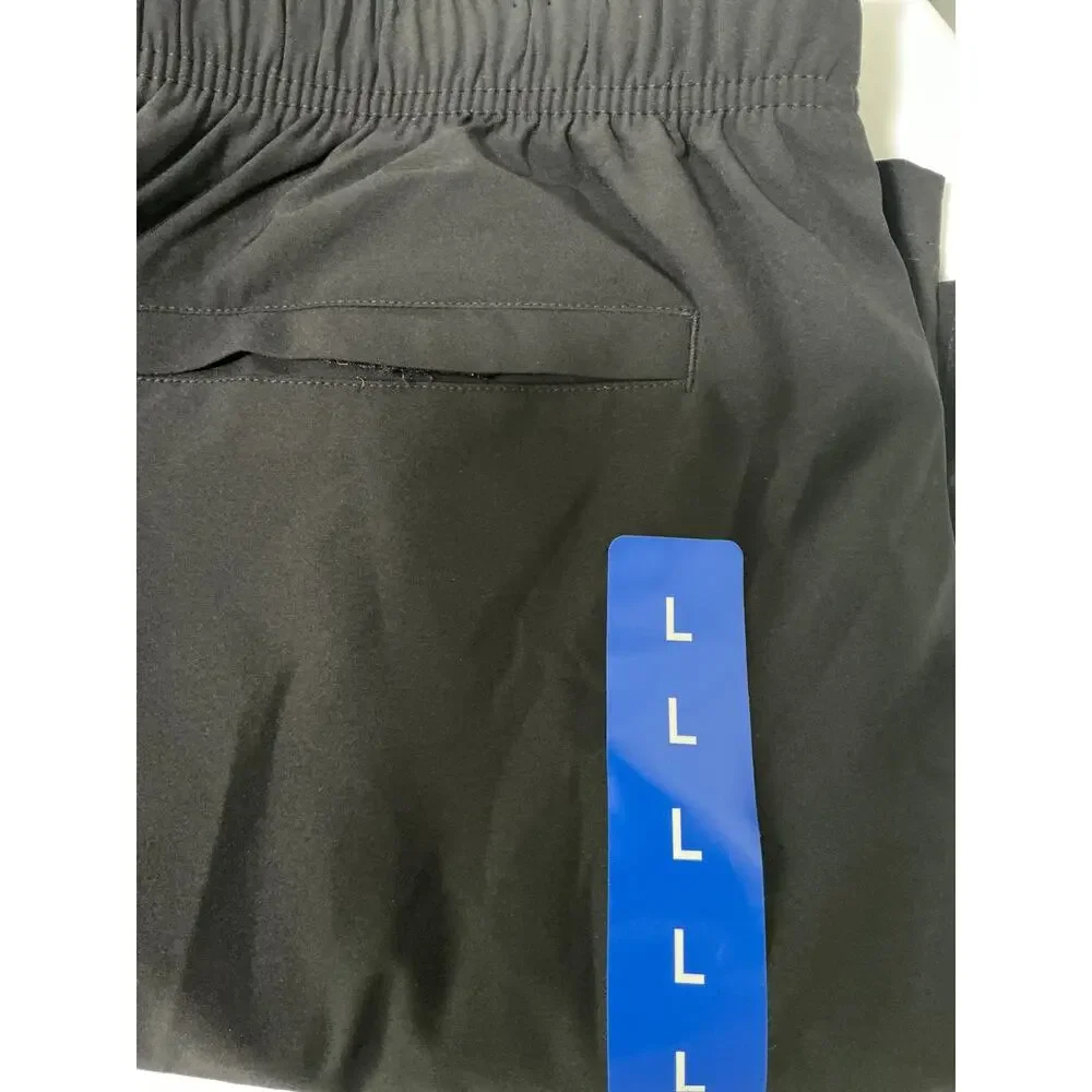 NWT Nautica Solid Black Quick-Dry UPF 50+ Swim Shorts Men's Size Large
